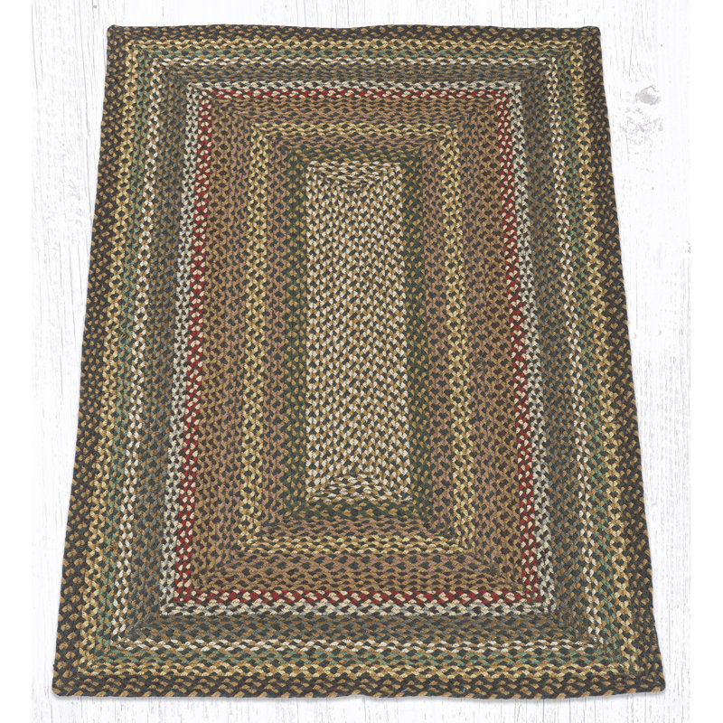 August Grove® Berrin Fir Jute/Sisal Beige/Brown/Green Area Rug & Reviews Wayfair